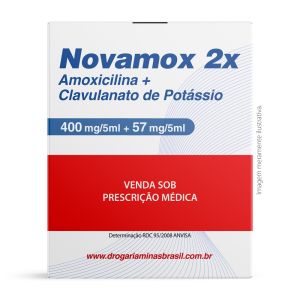 Novamox 2x 400mg/ 57mg/5ml Suspensão 100ml Aché