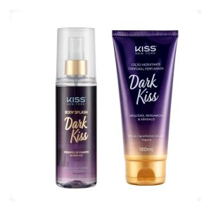 Kit Loção Hidrante 180ml + Body Splash 200ml Dark Kiss Kiss New York