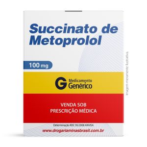 Succinato De Metoprolol 100mg 30 Comprimidos Revestidos Pharlab