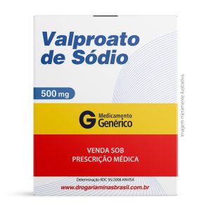 Valproato De Sódio 500mg 50 Comprimidos Genérico Biolab