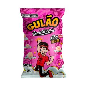 Pipoca Doce 50g Gulão Do Enaldinho Sabor Pipoca Estelar Gulão