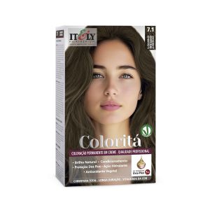 Coloração Permanente Em Creme Coloritá Color 7.1 Louro Médio Acinzentado Itely Hair Fashion