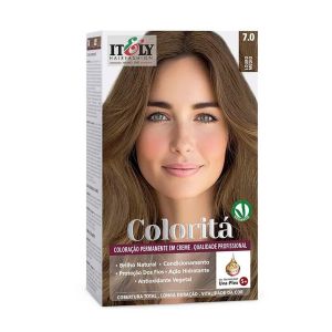 Coloração Permanente Em Creme Coloritá Color 7.0 Louro Médio Itely Hair Fashion