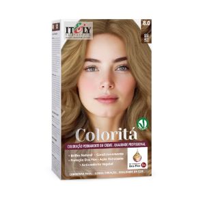 Coloração Permanente Em Creme Coloritá Color 8.0 Louro Claro Itely Hair Fashion