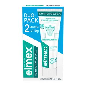 Kit Cremes Dentais 110g Cada Sensitive Professional 2 Unidades Elmex