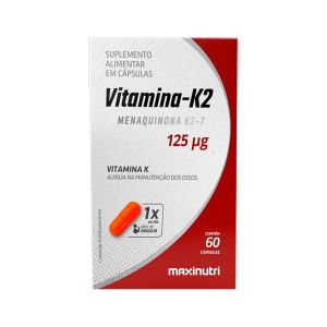 Suplemento Alimentar Vitamina K2 125ug 60 Cápsulas Maxinutri