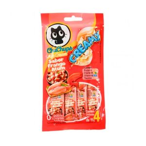 Petisco Gatex Chuchups 15g Sabor Frango E Atum 4 Unidades