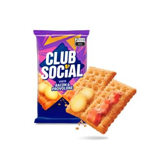 Biscoito 141g Sabor Bacon E Provolone Club Social