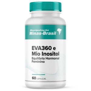 EVA360 e Mio Inositol Equilíbrio Hormonal Feminino 60 Cápsulas