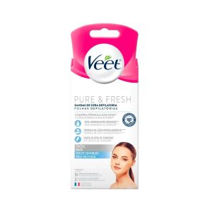 Veet Cera Facial Pele Delicada 16 Unidades Reckitt Benckiser