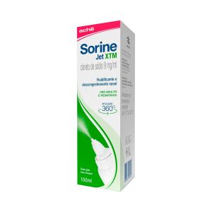 Sorine Jet Xtm Fluidificante e Descongestionante Nasal 100ml Aché