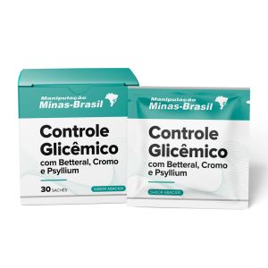 Controle Glicêmico com Betteral Cromo e Psyllium 30 Sachês Abacaxi