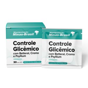 Controle Glicêmico com Betteral Cromo e Psyllium 30 Sachês Frutas Vermelhas