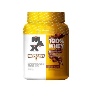 100% Whey Dr Peanut 450g Sabor Bombom Italiano Max Titanium