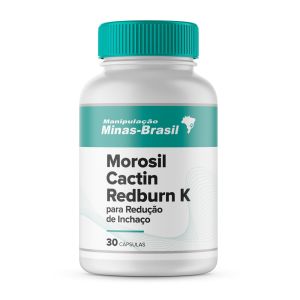 Morosil Cactin Redburn K para Redução de Inchaço 30 Cápsulas