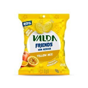 Valda Friends Pastilhas 25g Sabor Frutas Amarelas Mentoladas Eurofarma