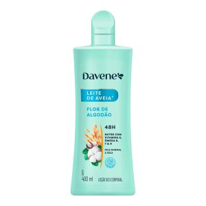 Loção Hidratante Leite de Aveia Flor de Algodão Deo Corporal Davene 400ml