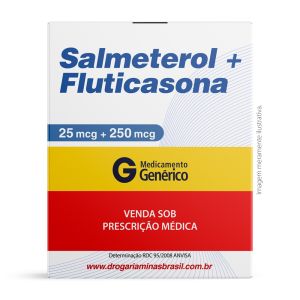 Salmeterol 25mcg + Fluticasona 250mcg 120 Doses Glenmark