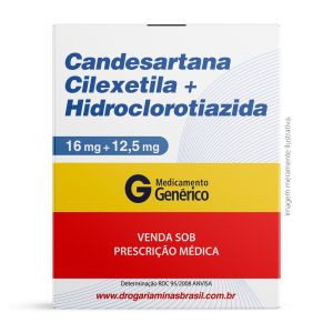 Candesartana Cilexetila 16mg + Hidroclorotiazida 12,5mg 30 Comprimidos Sandoz