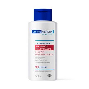 Loção Hidratante Firmador Restaurador 400ml Q10 Rosa Mosqueta Dermohealth Genetics