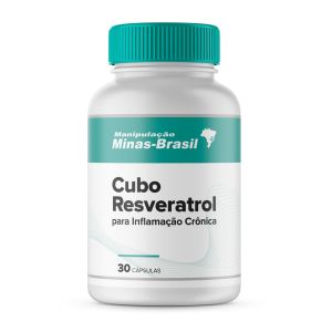 Cubo Resveratrol para Inflamação Crônica 30 Cápsulas