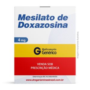 Mesilato De Doxazosina 4mg 30 Comprimidos União Química