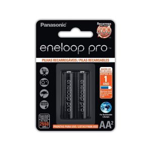 Pilhas Recarregáveis Eneloop Pro 2550mah Aa 2 Unidades Panasonic