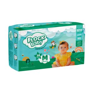 Fralda Descartável Sempre Sequinha M 38 Unidades Flock Baby