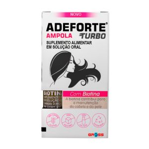 Suplemento Alimentar Adeforte Turbo 2 Ampolas 3ml Cada