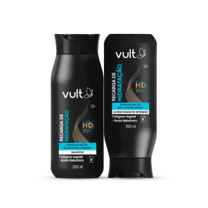 Kit Shampoo 200ml + Condicionador 200ml Recarga De Hidratação Vult