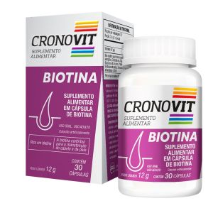 Suplemento Alimentar Biotina 30 Cápsulas Cronovit