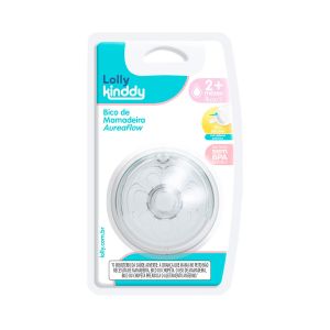 Bico De Mamadeira AureaFlow Fluxo 2 Lolly Kinddy