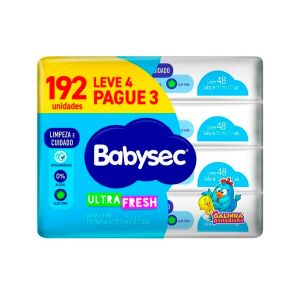 Kit Toalhas Umedecidas Ultrafresh 192 Unidades Babysec