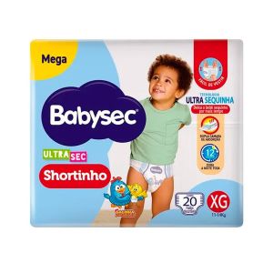 Fralda Descartável Ultrasec Shortinho Xg 20 Unidades Babysec