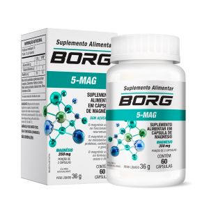 Borg 5-Mag Magnésio 350mg 60 Cápsulas