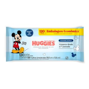 Toalhas Umedecidas Huggies Higiene Diária 120 Unidades