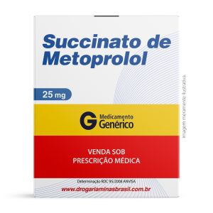 Succinato De Metoprolol 25mg 30 Comprimidos Revestidos Cimed