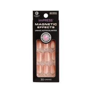 Unhas Autocolantes Impress Magnetic Effects Startruck 30 unidades Kiss New York