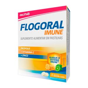 Flogoral Imune Mel e Limão 8 Pastilha