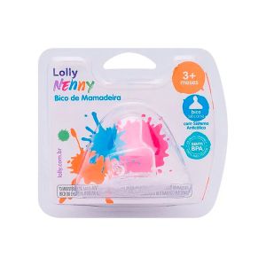 Bico De Mamadeira Silicone Orto Tamanho 2 Ref: 0062 Lolly Nenny