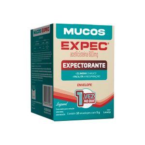 Mucos Expec 600mg 10 Envelopes Laranja Legrand