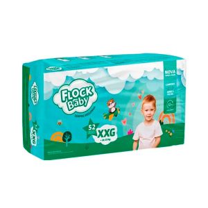 Fralda Descartável Sempre Sequinha Xxg 52 Unidades Flock Baby