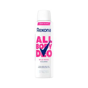 Desodorante Corporal Aerosol Rexona All Body Deo Wild Rose 150ml