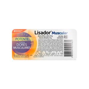 Lisador Muscular 600mg + 100mg + 70mg 6 Comprimidos Mantecorp Farmasa