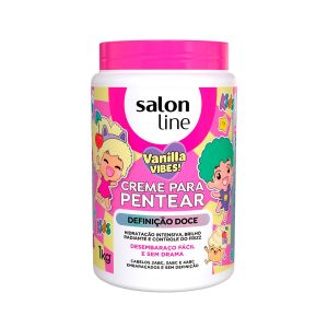 Creme Para Pentear Salon Line Kids Vanilla Vibes Definição Doce 1kg