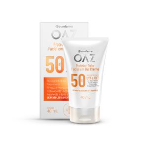 Protetor Solar Facial Em Gel Creme Eurofarma Oaz Fps50 40ml