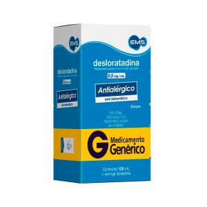 Desloratadina 0,5mg/ml Xarope 100ml Genérico Ems
