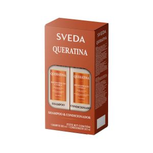 Kit Shampoo + Condicionador Sveda Queratina 300ml Cada