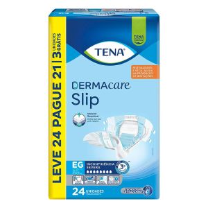 Fralda Geriátrica Tena Slip Dermacare EG Leve 24 Pague 21 Unidades