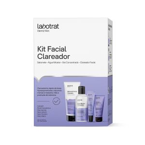 Kit Facial Clareador Labotrat Dermo Skin Sabonete 100ml + Água Micelar 110ml + Gel Concentrado 15g + Clareador Facial 30g